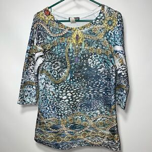 GTB quarter sleeve blouse